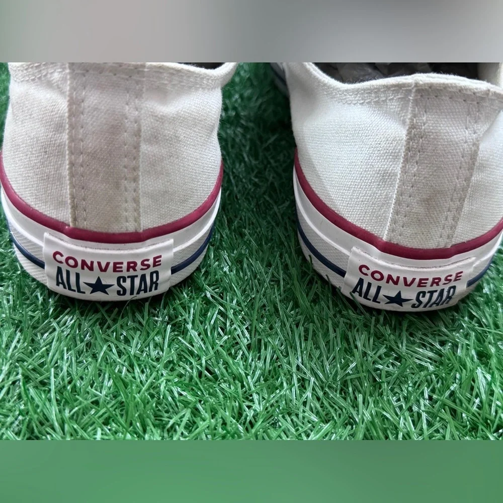 Converse Unisex White Slip-On Sneakers Size‎ M-7 W-9 - Picture 5 of 10